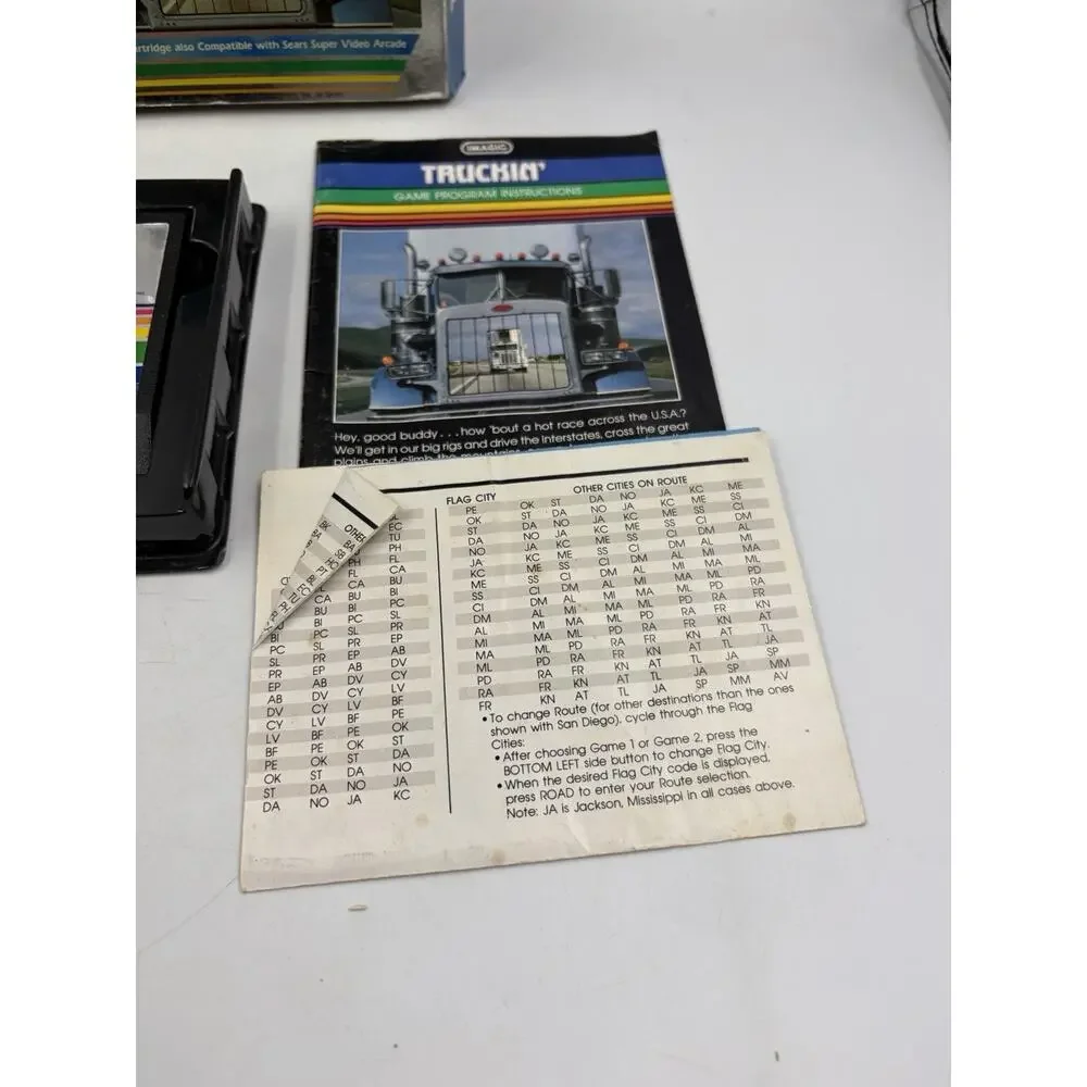 Truckin Intellivision iMagic 1983 Complete CIB